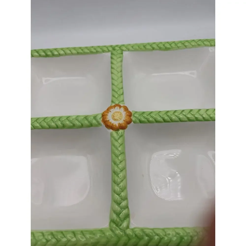 Vintage Relish/spread/tea/dip/veggie/cheese/meat Divider/divided Dish. Vintage